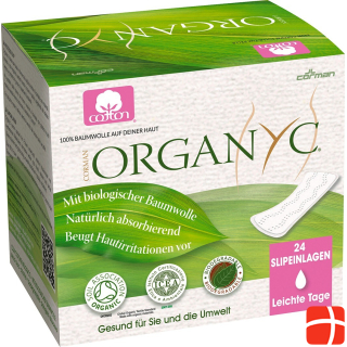 Organyc Panty liners flat & light | light flow - light days, individually packed
